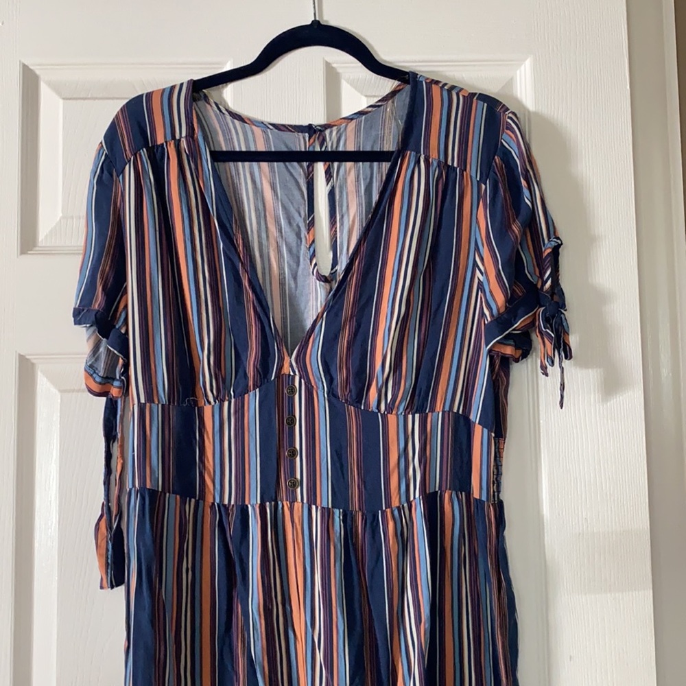 STRIPED JUMPSUIT